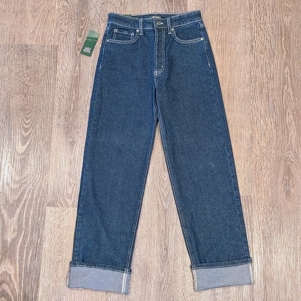 nwt WILD FABLE super high rise straight jeans retro 2